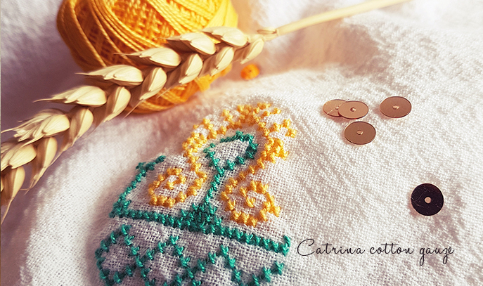 Cotton gauze Catrina